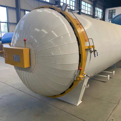 Herinner de gebruiker eraan om het tijdig te behandelen Rubber Roller Canister Rubber And Plastic Particle Vulcanisation Autoclave