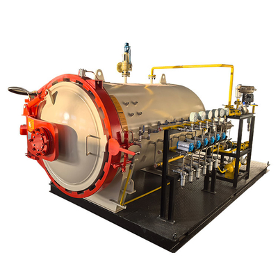 0.8MPa 600mm Diameter Touch Screen PLC Control Industrial Small Composite Autoclave Voor laboratorium