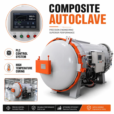CE ISO gecertificeerd roestvrij staal 2.0x6.0m 170 Stabiel druk rubber vulcaniserend autoclaaf PLC-besturing voor rubber slang rol