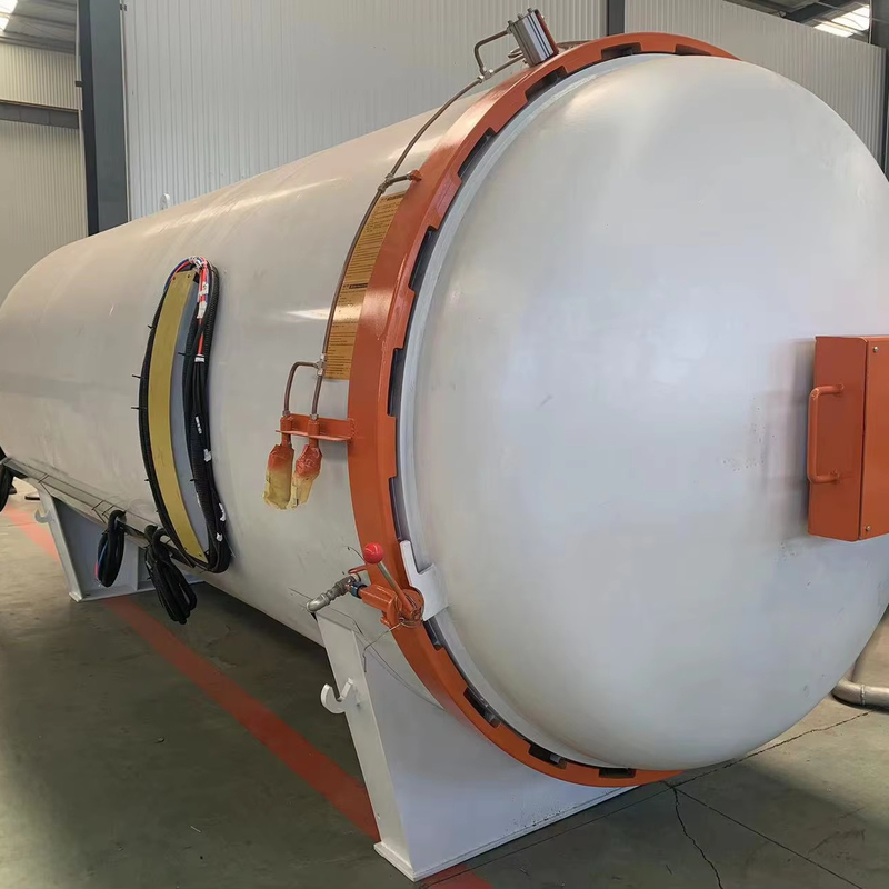 Herinner de gebruiker eraan om het tijdig te behandelen Rubber Roller Canister Rubber And Plastic Particle Vulcanisation Autoclave
