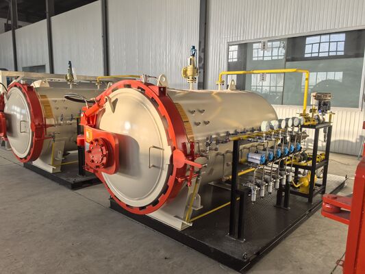 Elektronische industrie Veld Hydraulische open deuren Glasvezelmateriaal Autoclaven voor de productie van samengestelde producten